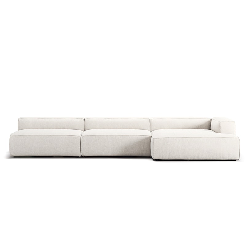 Grand 5-Sitzer-Sofa sonnenliege Rechts, Steam White
