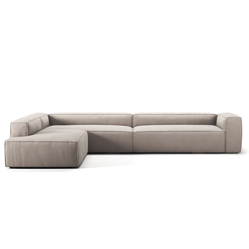 Grand Ecksofa 5-Sitzer offener abschluss Links, Sandshell Beige