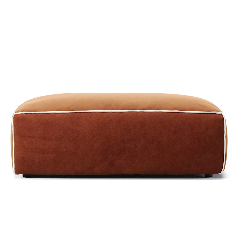 Grand Hue Fußhocker, Copper Glow / Moon white