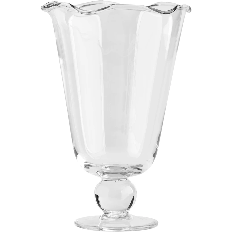 Karla Vase Wellig Transparent, 26 cm