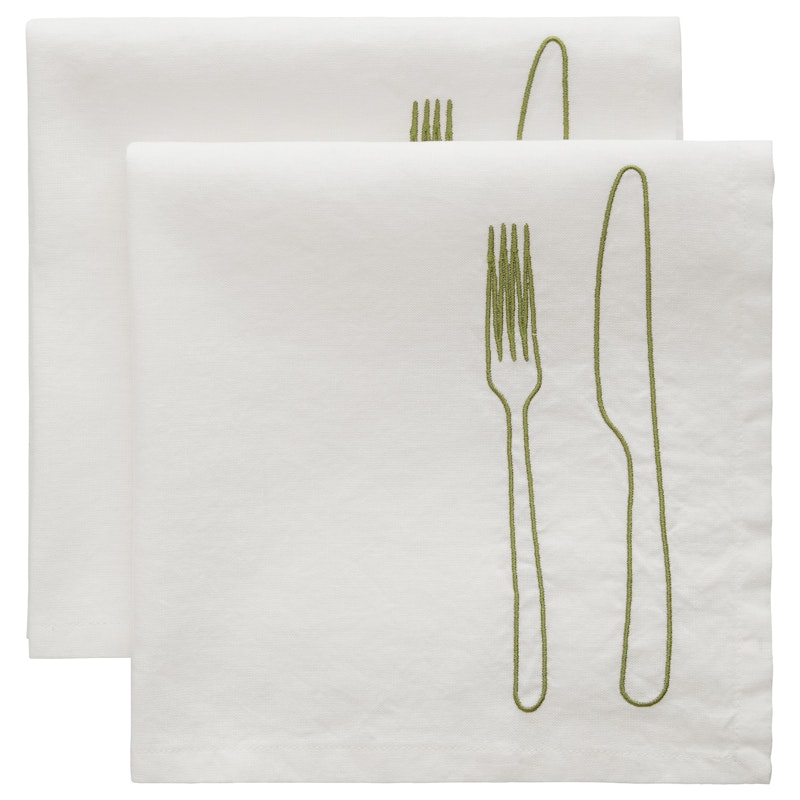 La Tavola Serviette 45x45 cm 2-er Set, Grün