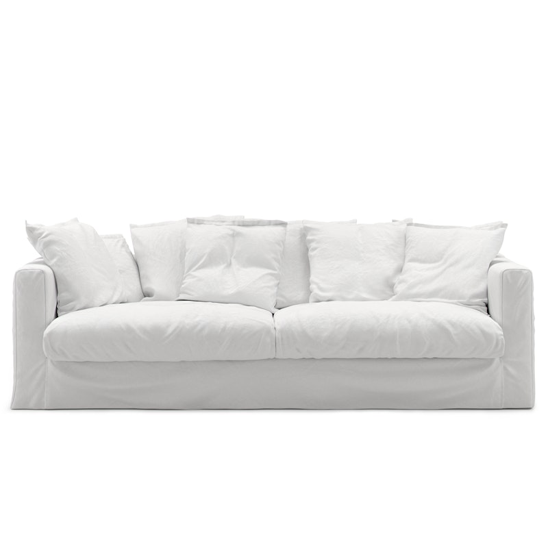 Le Grand Air 3-Sitzer-Sofa Baumwolle, Weiß