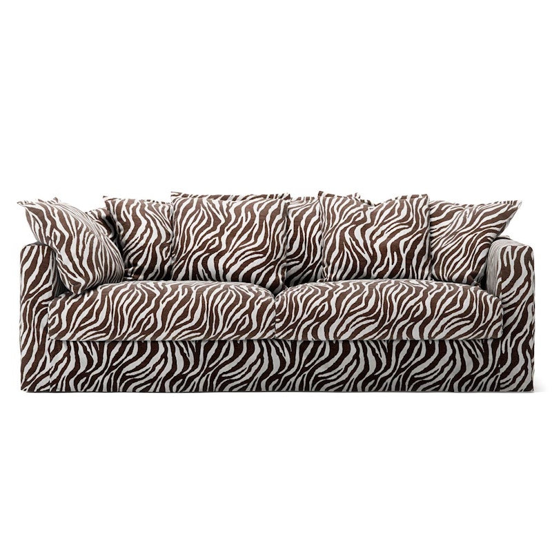 Le Grand Air 3-Sitzer-Sofa Leinen, Zebra