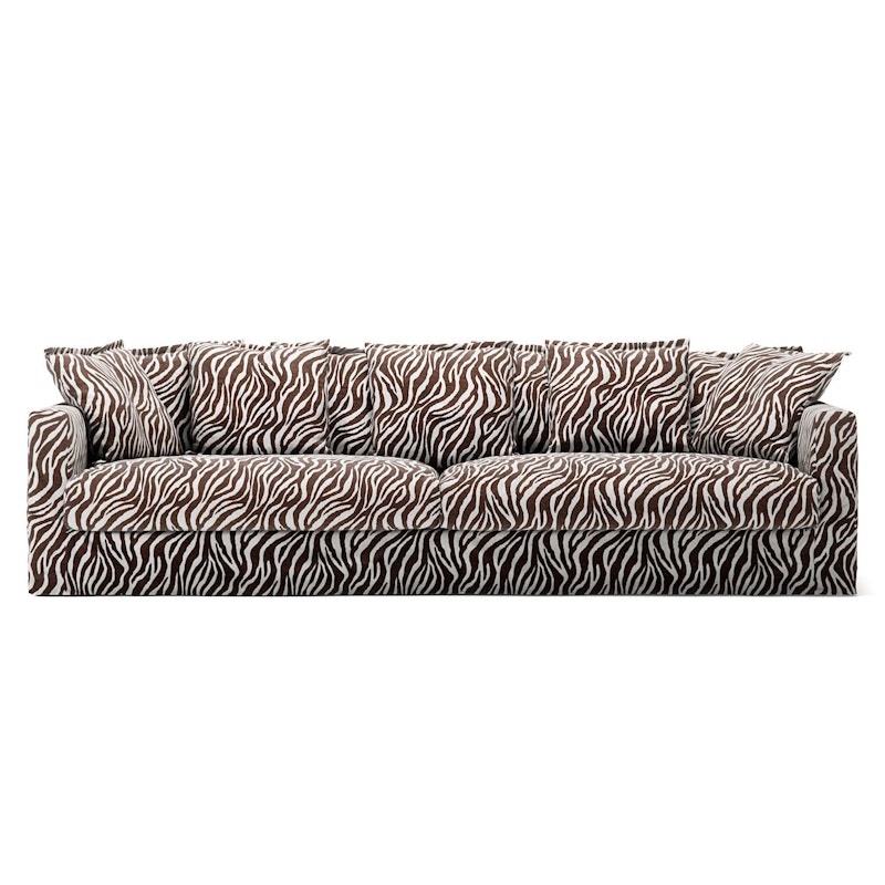 Le Grand Air 4-Sitzer-Sofa Chenille, Zebra