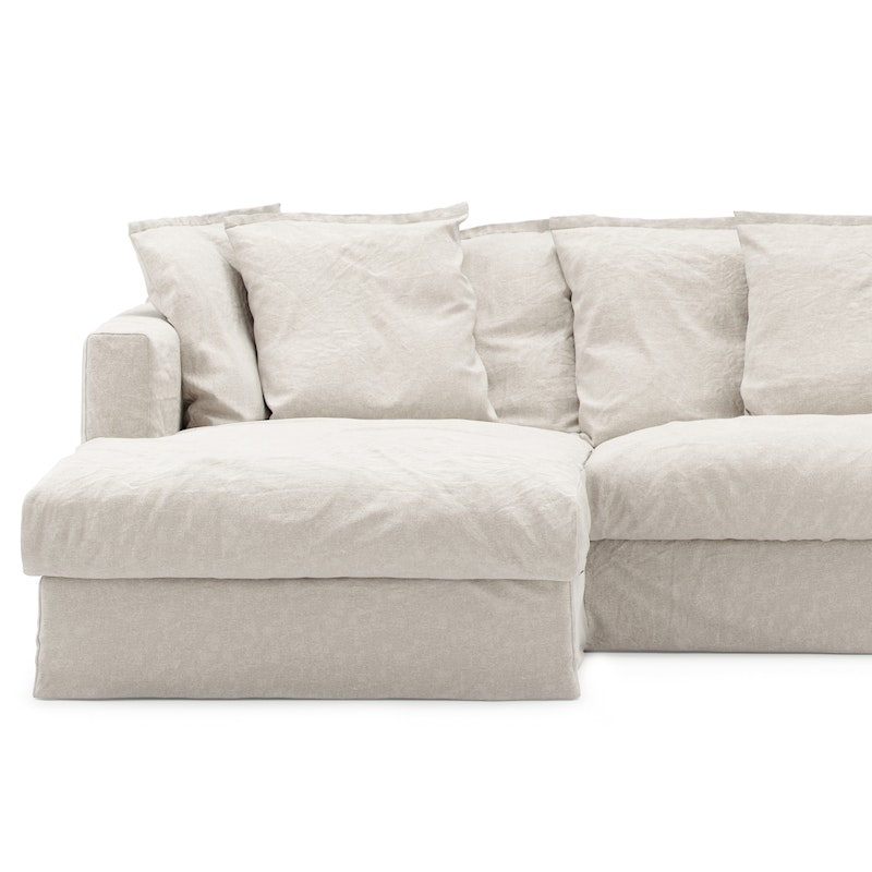 Bezug Für Le Grand Air 3-Sitzer-Sofa Leinen, Creamy White