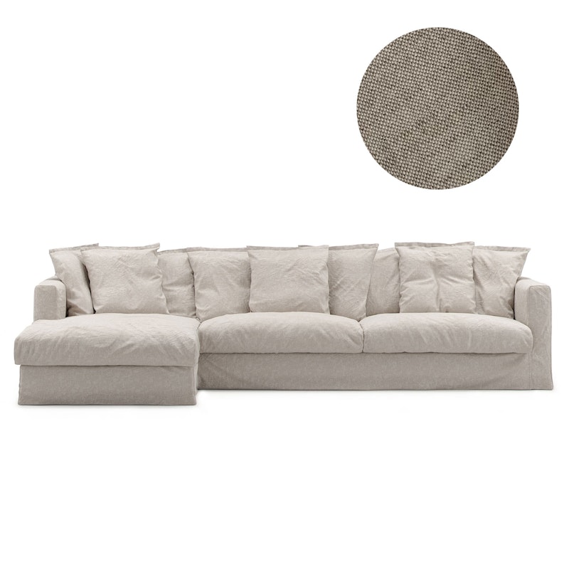 Bezug Für Le Grand Air 3-Sitzer-Sofa Leinen, Natural Blonde