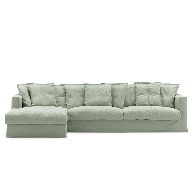 Bezug Für Le Grand Air 3-Sitzer-Sofa Leinen, Green Pear
