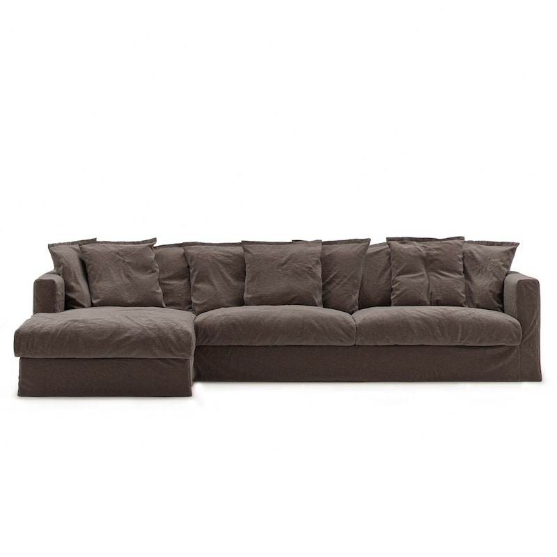 Bezug Für Le Grand Air 3-Sitzer-Sofa Leinen, Truffle Brown