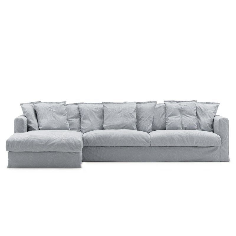 Le Grand Air 3-Sitzer-Sofa Leinen Liege Links, Nordic Sky