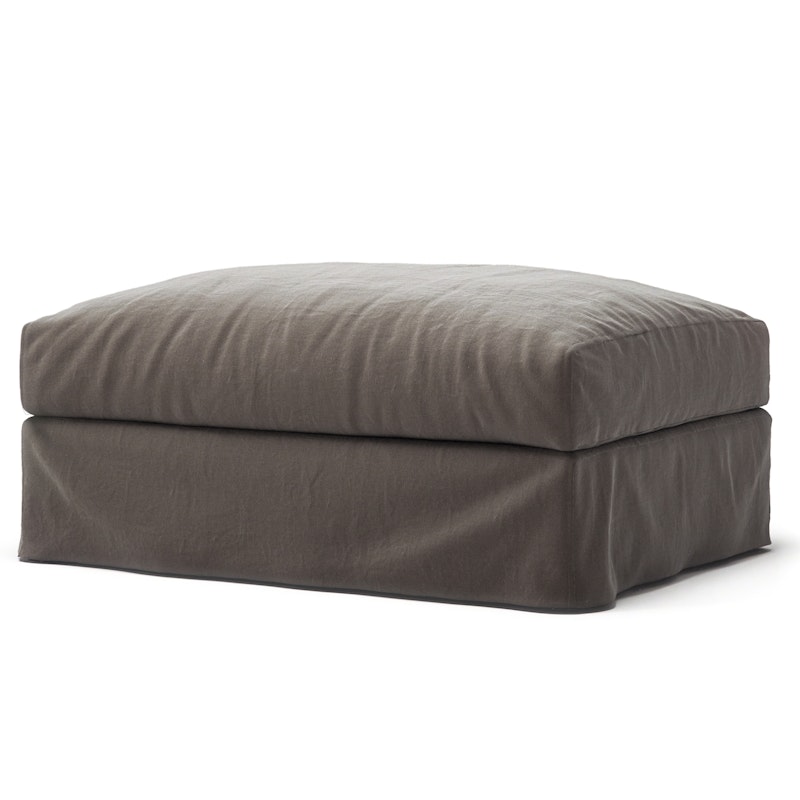 Le Grand Air Fußhocker Leinen, Smokey Granite