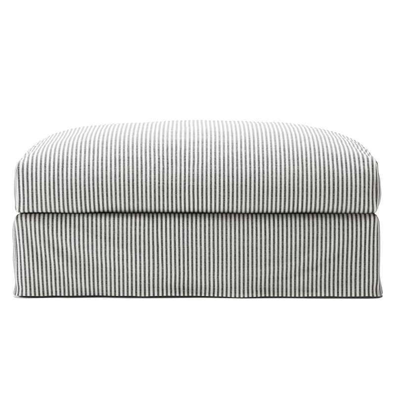 Le Grand Air Fußhocker Leinen, Ash Stripe