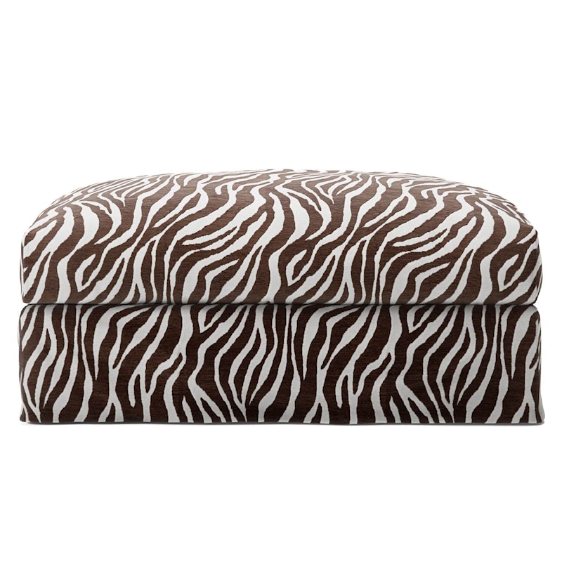 Le Grand Air Fußhocker Leinen, Zebra
