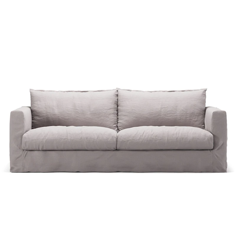 Le grand Air Nou 3-Sitzer-Sofa Leinen, Misty Grey