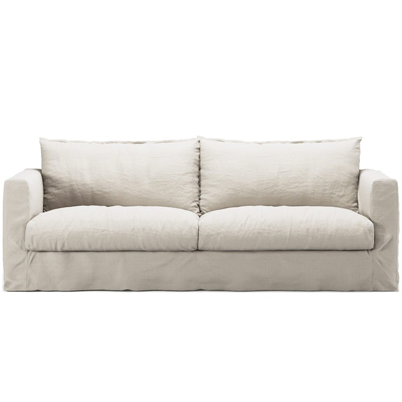 Le grand Air Nou 3-Sitzer-Sofa Leinen, Creamy White