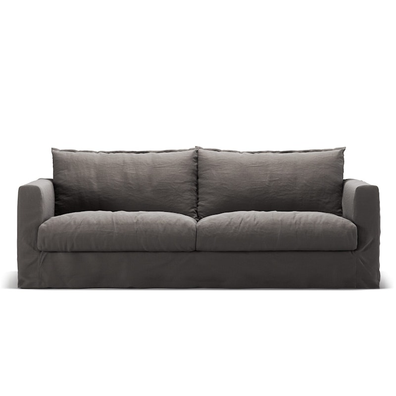 Le grand Air Nou 3-Sitzer-Sofa Leinen, Smokey Granite