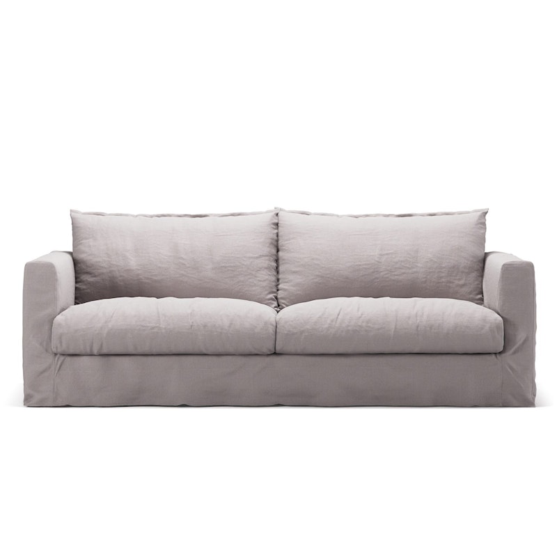 Le grand Air Nou 3-Sitzer-Sofa Leinen, Misty Grey