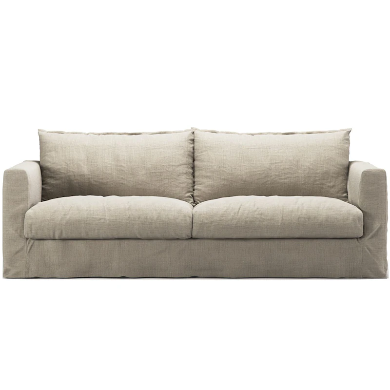 Le grand Air Nou 3-Sitzer-Sofa Leinen, Natural Blonde