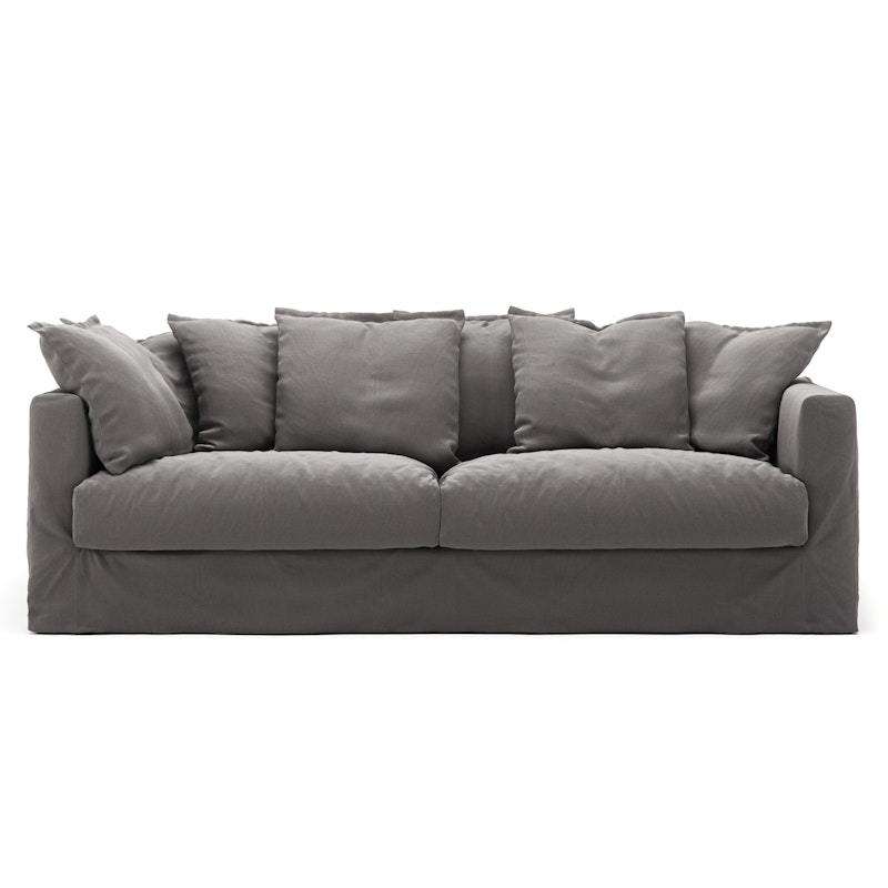 Le Grand Air 3-Sitzer-Sofa Baumwolle, Grau