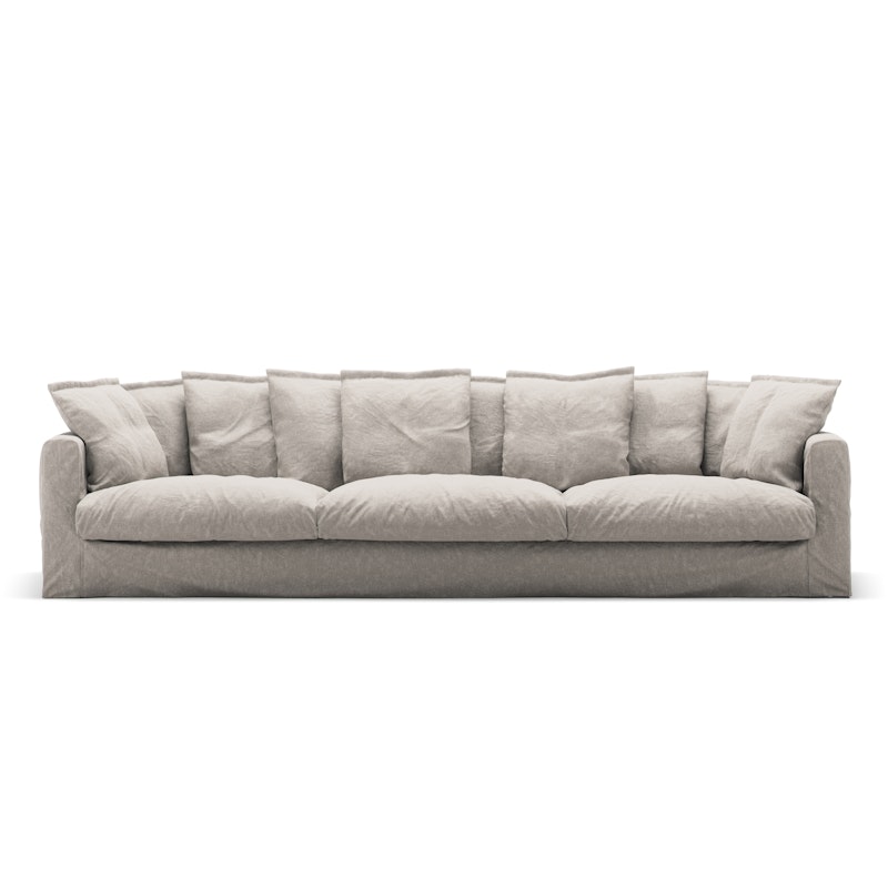 Bezug Für Le Grand Air 5-Sitzer-Sofa Leinen, Future Grey
