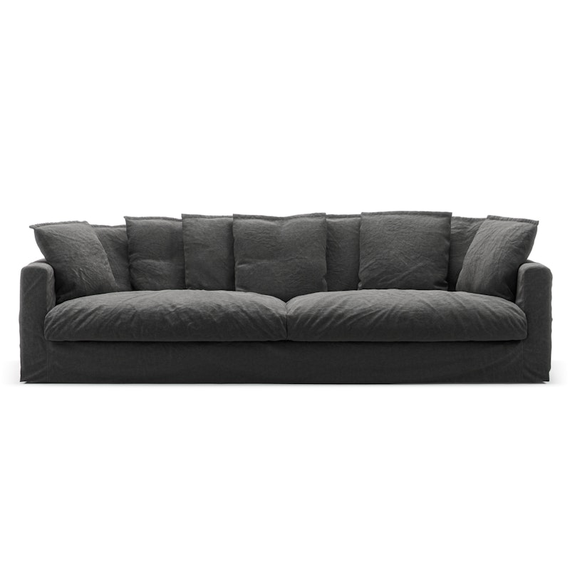 Le Grand Air 4-Sitzer-Sofa Leinen, Carbon Dust