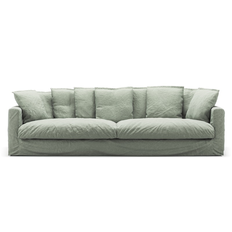 Bezug Für Le Grand Air 4-Sitzer-Sofa Leinen, Green Pear