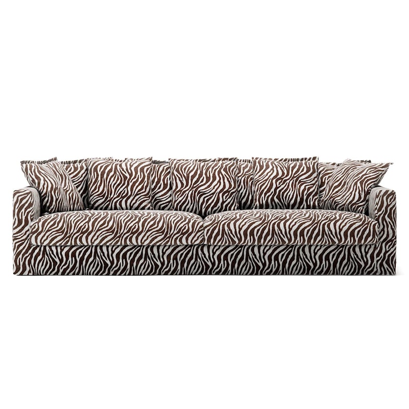Le Grand Air 4-Sitzer-Sofa Leinen, Zebra