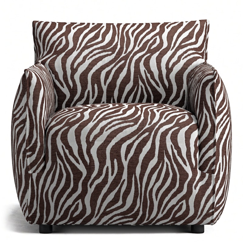 Le Petite Sessel Zebra, Braun / Weiß