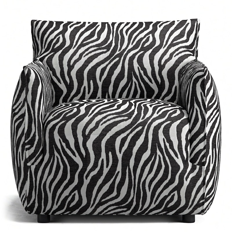 Le Petite Sessel Zebra, Schwarz / Weiß