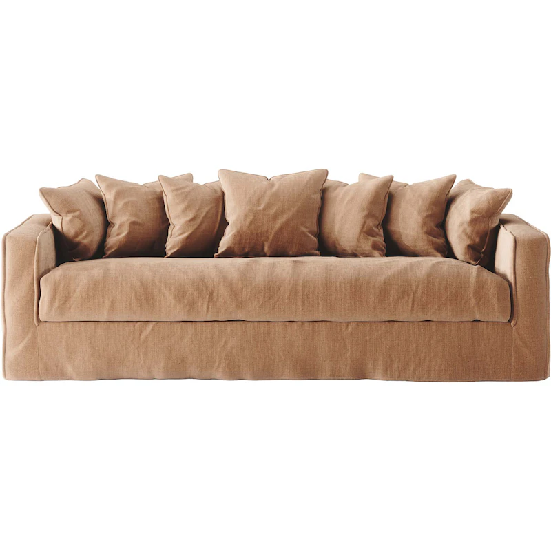 Bezug Zum Loom 3-Sitzer-Sofa Linne, Taupe