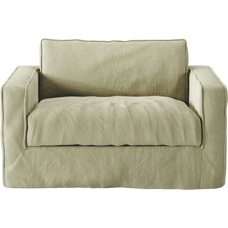 Bezug Zum Loom Nest Love Seat Linne, Moss
