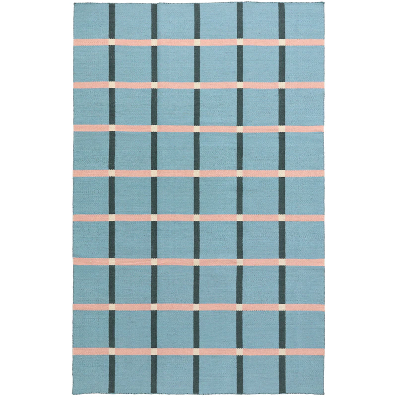 Mosaic Wollteppich 180x270 cm, Blau