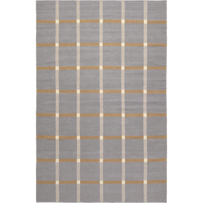 Mosaic Wollteppich 180x270 cm, Grau