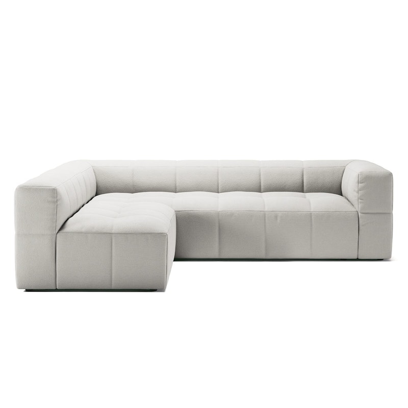 Mure 3-Sitzer-Sofa Mit Offenem Abschluss Links, Steam White