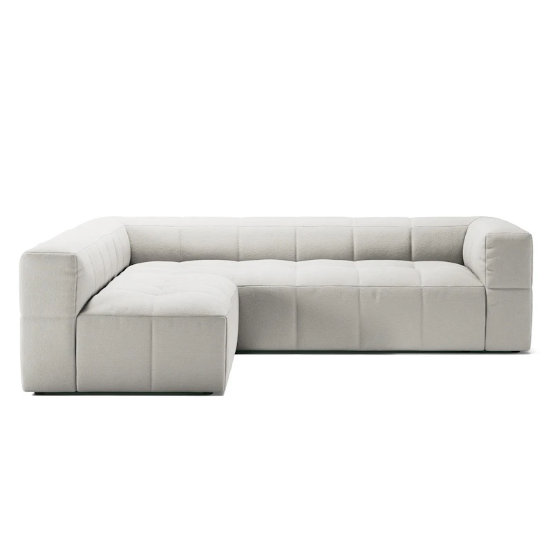 Mure 3-Sitzer-Sofa Mit Offenem Abschluss Links, Steam White
