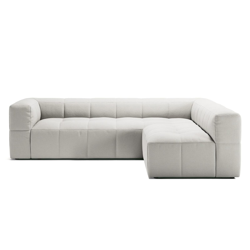 Mure 3-Sitzer-Sofa Mit Offenem Abschluss Rechts, Steam White