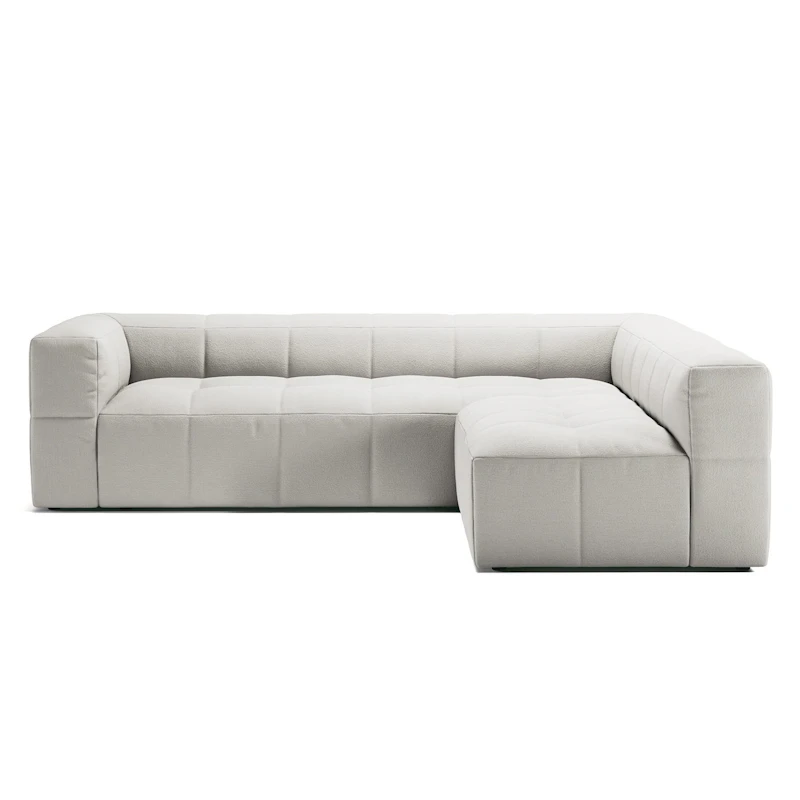 Mure 3-Sitzer-Sofa Mit Offenem Abschluss Rechts, Steam White
