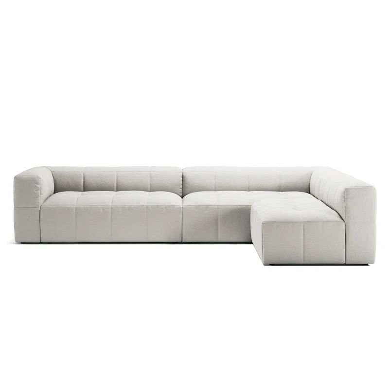 Mure 4-Sitzer-Sofa Mit Offenem Abschluss Rechts, Steam White