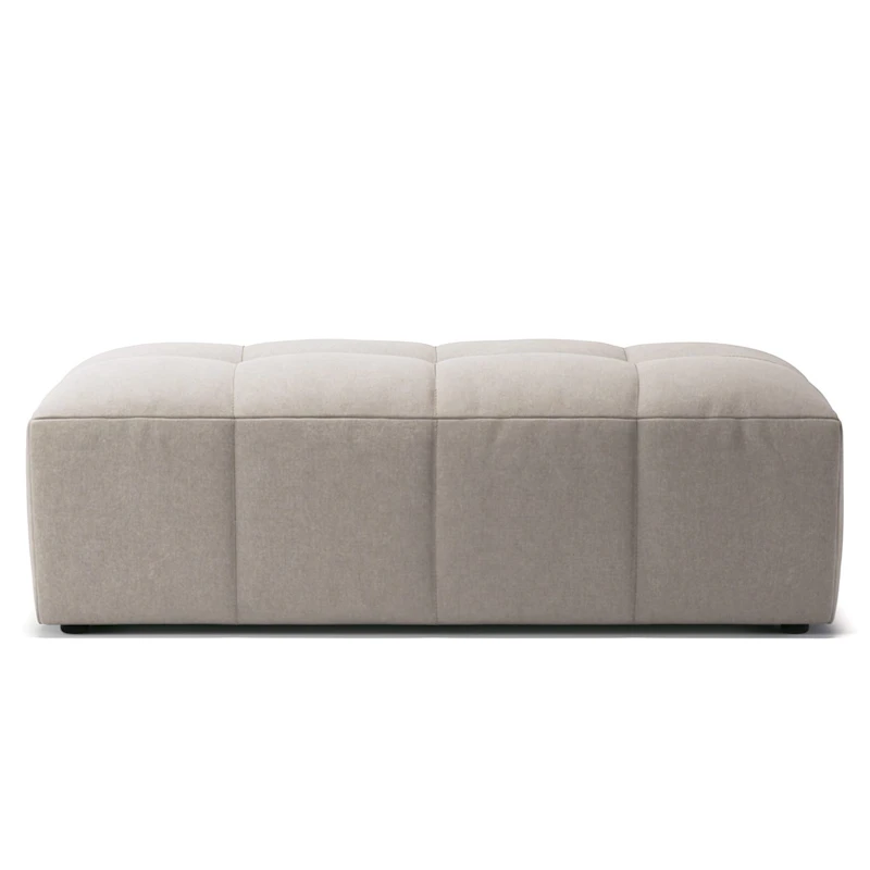 Mure Fußhocker, Sandshell Beige