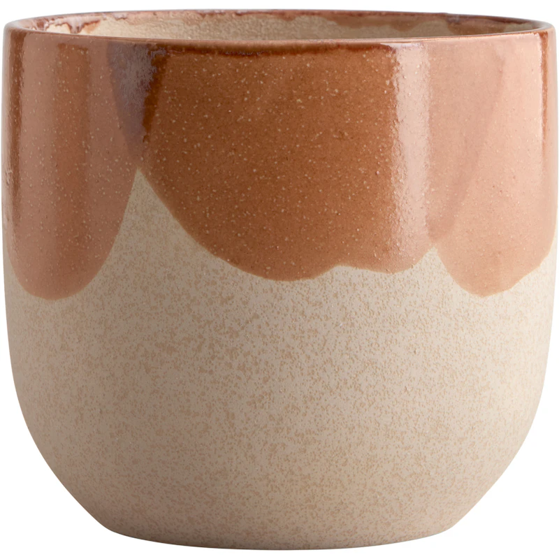 Nougat Übertopf Orange / Gelb / Cremefarben, 17,5 cm