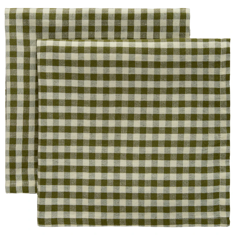 Oliva Serviette 45x45 cm 2-er Set, Olive