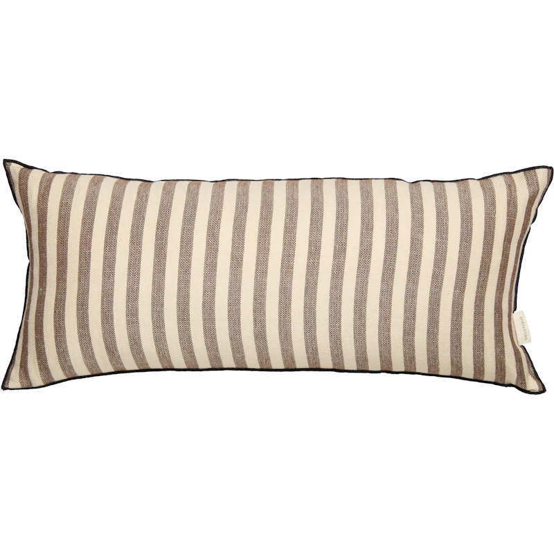 Outline Stripe Kissen 30x70 cm, Dunkelbraun
