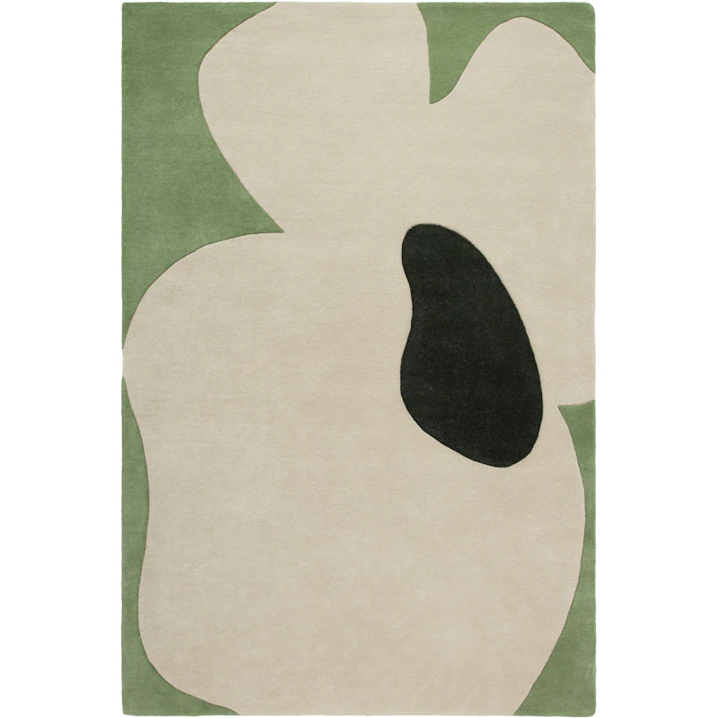 Poppy Wollteppich 250x350 cm, Grün