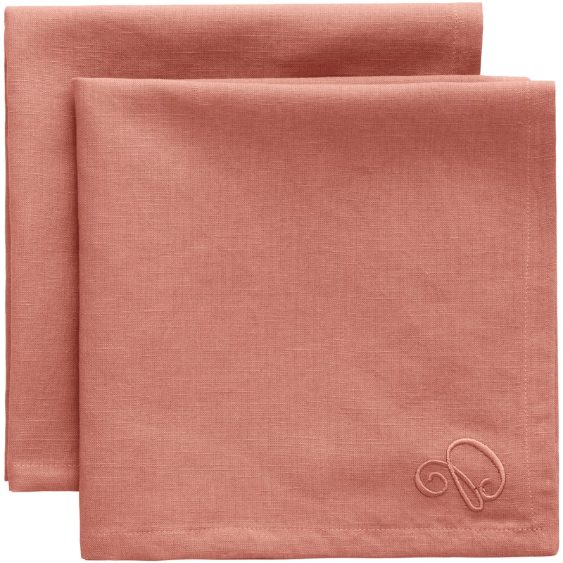 Sienna Serviette 45x45 cm 2-er Set, Rosa