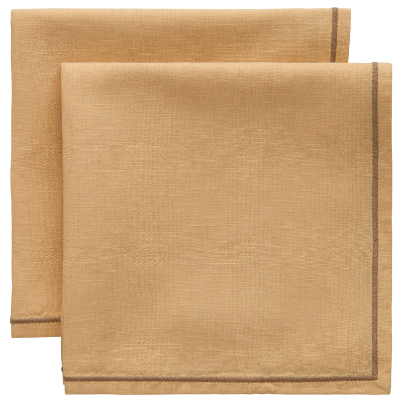 Sienna Serviette 45x45 cm 2-er Set, Beige