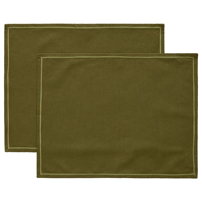 Sienna Tischset 35x45 cm 2-er Set, Olive