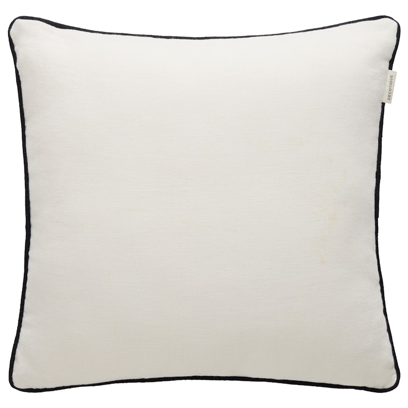 Soft Kissen 50x50 cm, Altweiß / Schwarz