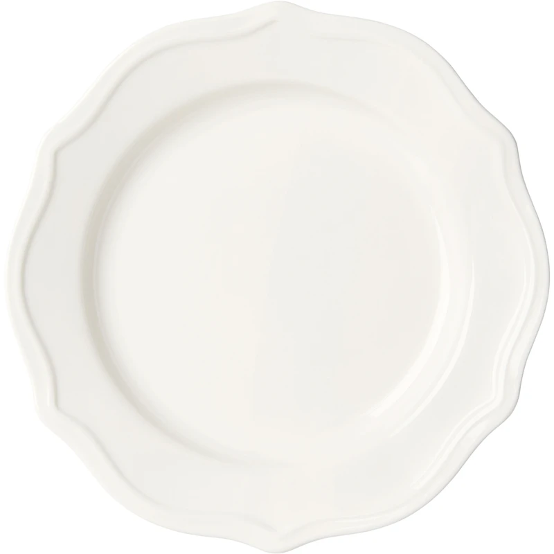 Violette Beilagenteller 20 cm, Weiß