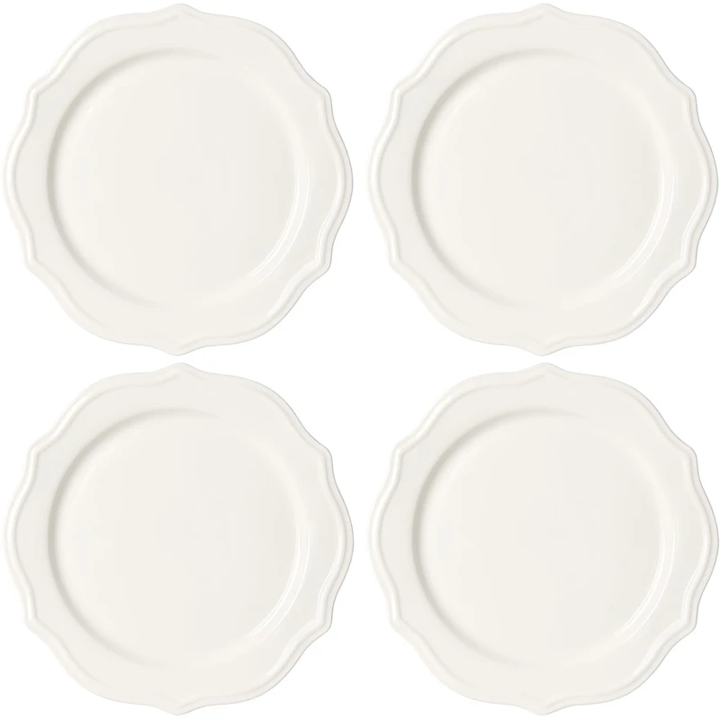 Violette Teller 28 cm 4-pack, Weiß
