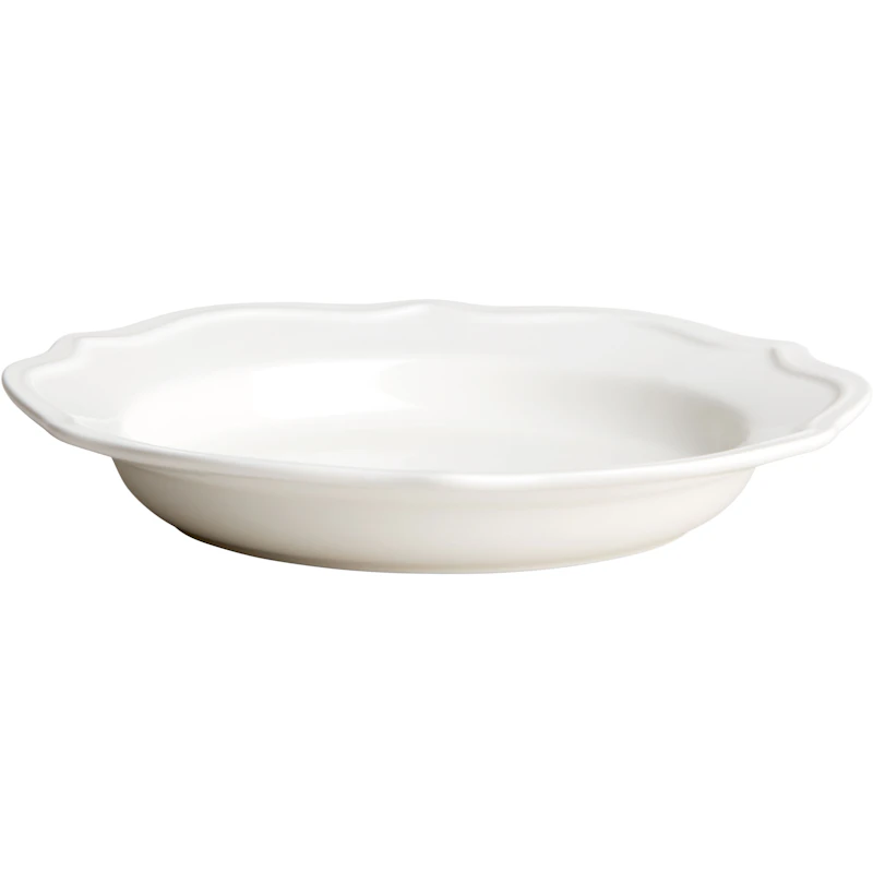 Violette Tiefer Teller 23 cm, Weiß