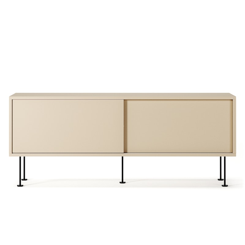 Vogue Medienbank Mit Beinen 136 cm, Sand / Schwarz